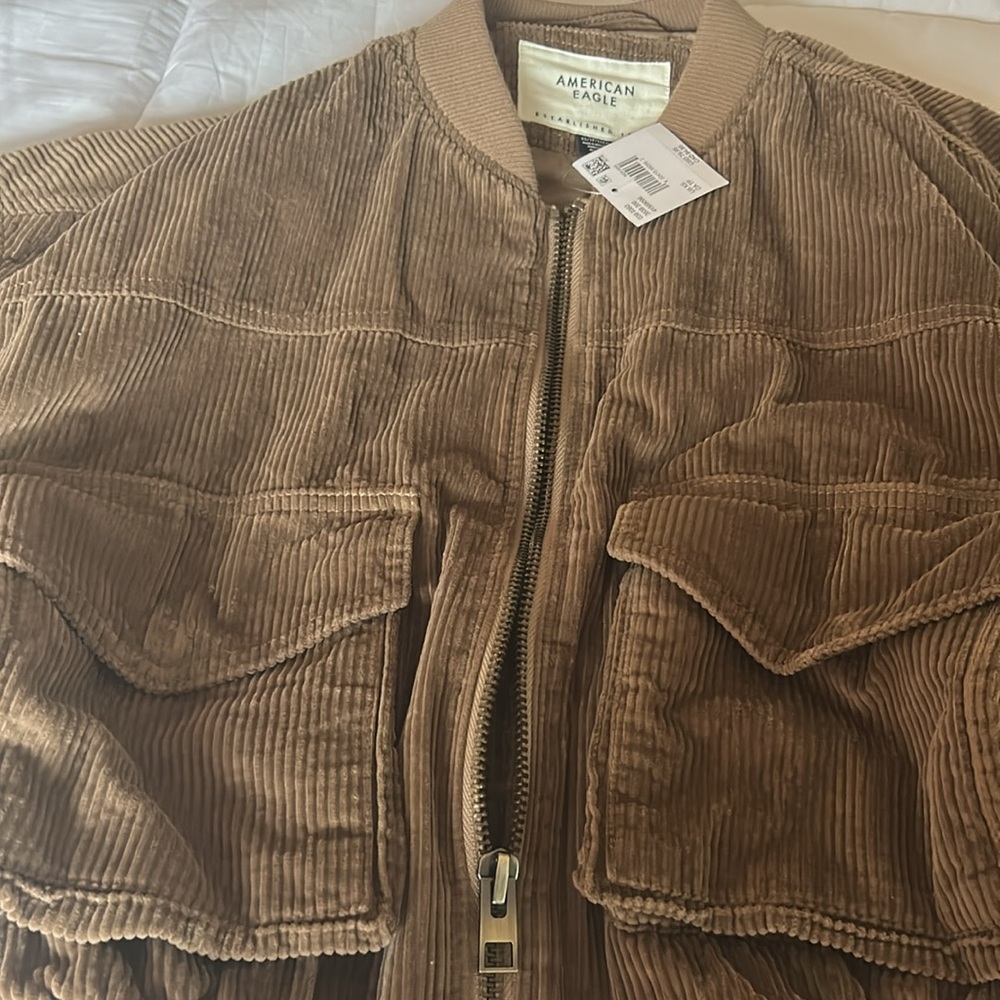 American Eagle Bomber Jacket NWT - Picture 2 of 4